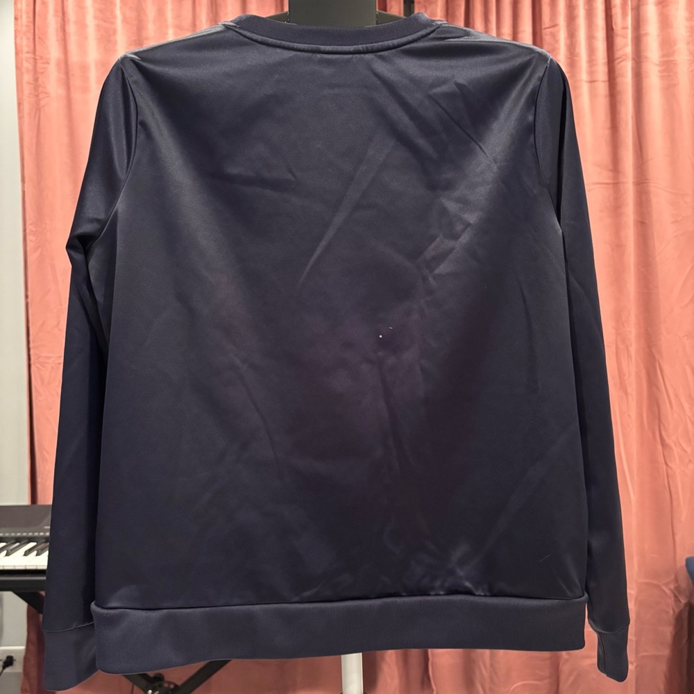 Adidas Women's Dark Blue Crewneck Sweatshirt - Picture 2 of 9